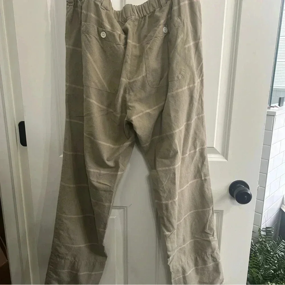 GUC Original Madras Trading Company Men’s size Large green stripe cotton pant. - Picture 4 of 13